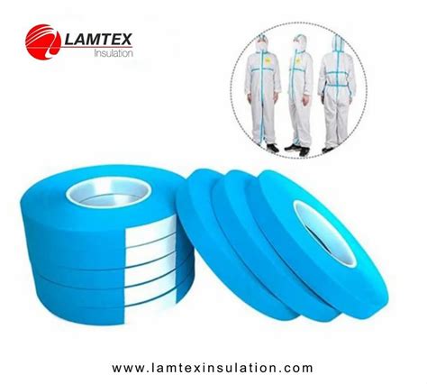 50 Meters Single Sided Blue Seam Sealing Tapes For PPE Suits Size 1