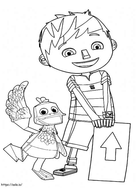 Zack And Quack To Print Coloring Page