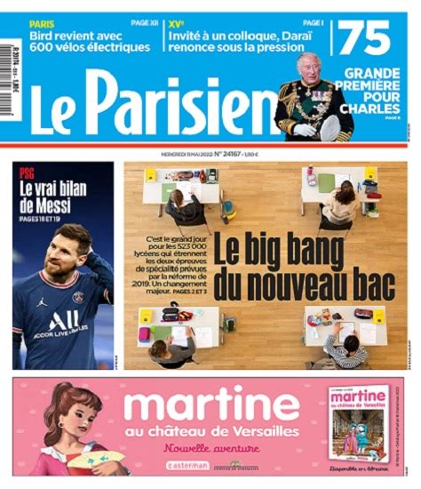 Le Parisien Du Mercredi 11 Mai 2022 Télécharger Des Magazines