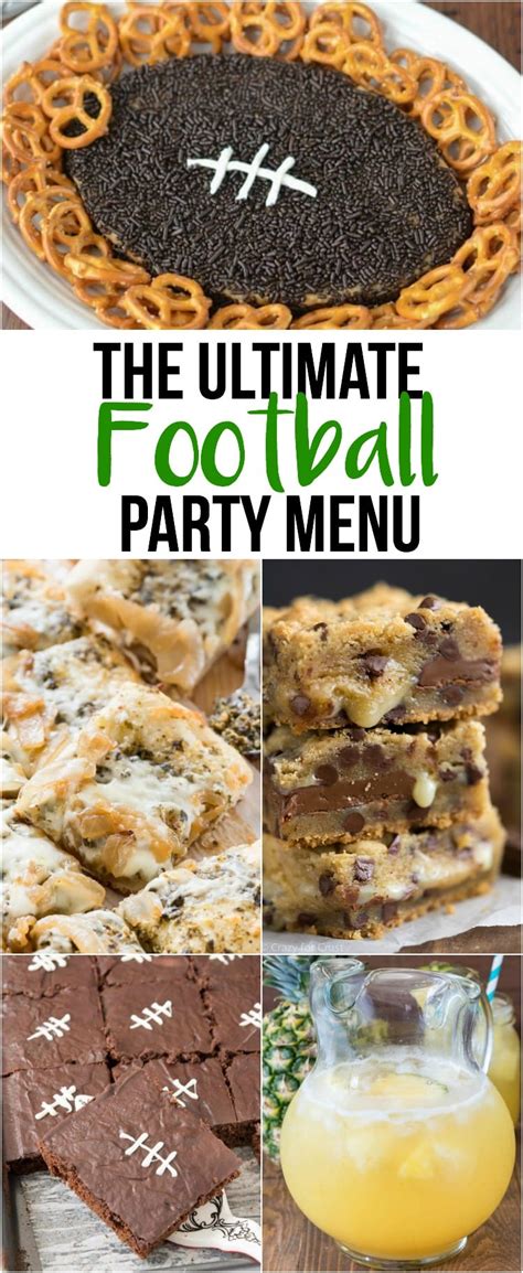 The Ultimate Football Party Menu - Crazy for Crust
