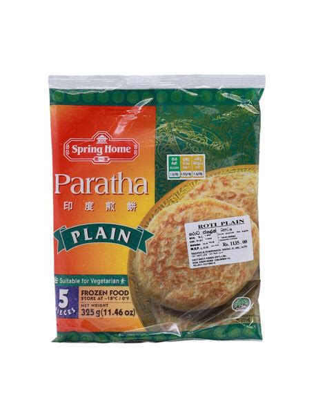 Spring Home Roti Paratha Plain 320g Spar2u Sri Lanka