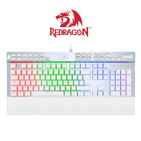 Teclado Mec Nico Redragon Yama White Rgb Switch Purple Es Pccom