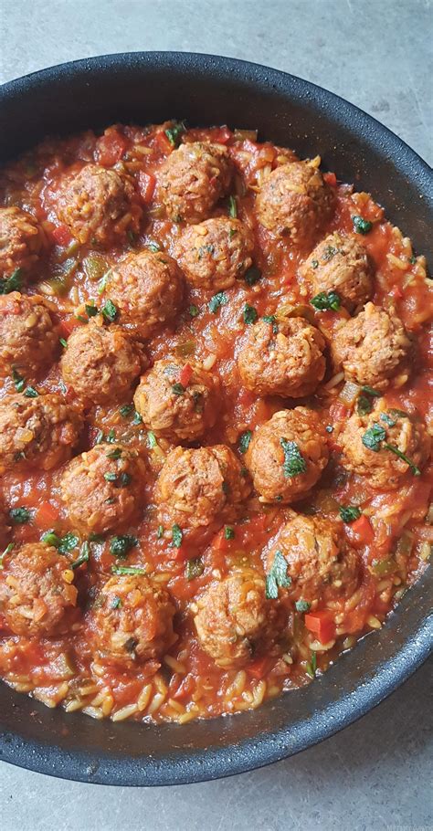 Boulettes de kefta viande hachée et riz à la sauce tomate My tasty