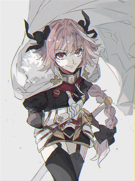 Safebooru 1boy Astolfo Fate Black Bow Bow Braid Cap Ebanoniwa Fang Fateapocrypha Fate