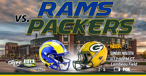 Struggling Packers Look To Get Past The Struggling Rams Die Hard