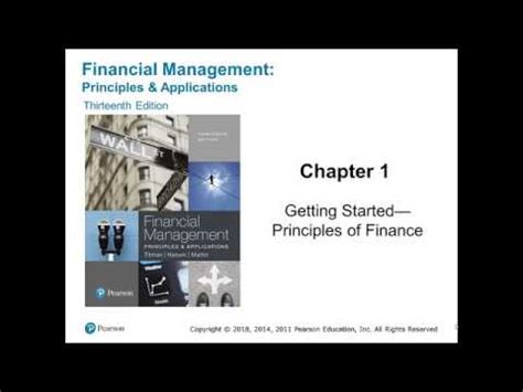 Chapter 1 Getting Started Principles Of Finance YouTube