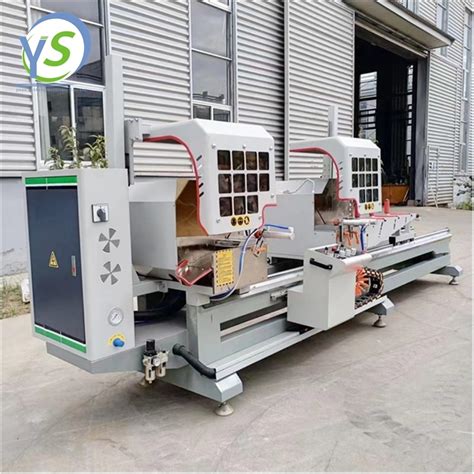 Aluminium Windows Doors Cutting Machine Digital Display Double Head