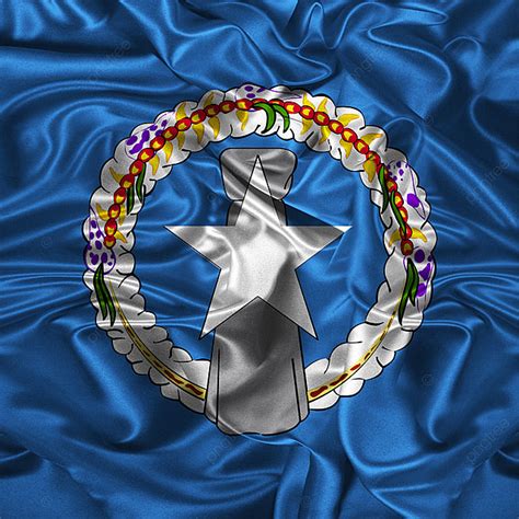 Northern Mariana Islands Flag Illustration Vector Waving 3d Fiber