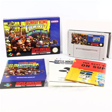 Donkey Kong Country 2 Diddys Kong Quest Snes Boxed Ukv Wts