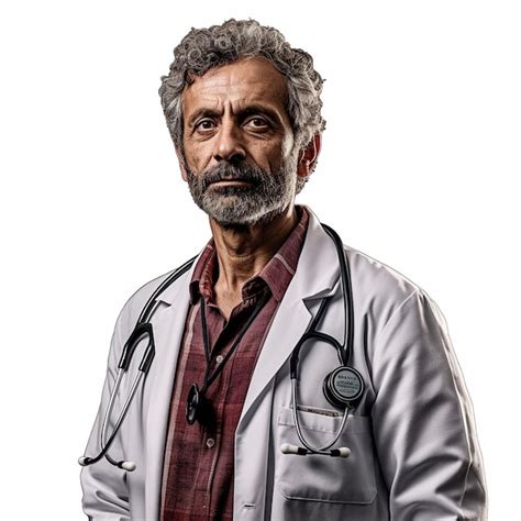 Premium Ai Image A Man With A Stethoscope On His Shirt Is Wearing A