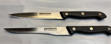 German 2 Pc Knife Set Kuchen Ausbein Messer Stainless Steel Rostfrei Inox Ebay