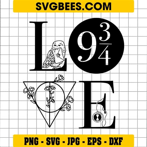 Harry Potter Heart Svg Harry Potter Svg And Png Svgbees