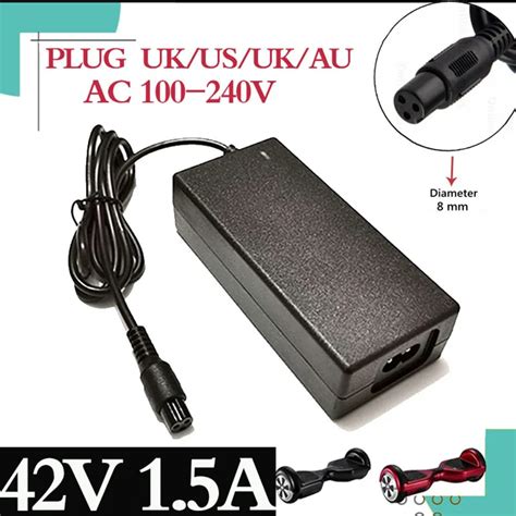 Chargeur De Batterie Universel 42V 1 5 A Pour Hoverboard Roue D