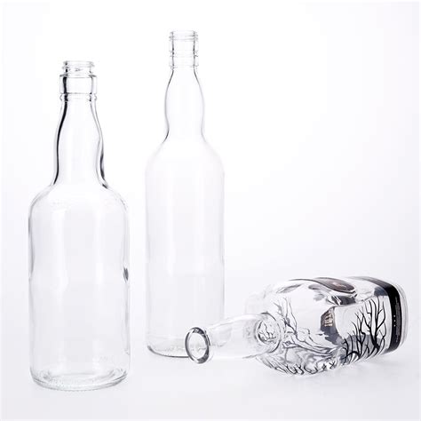 Wholesale Price High Flint Glass Bottles Screen Printing Logo 250ml