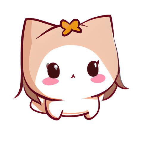 Kawaii Chibi Cat Graphic · Creative Fabrica