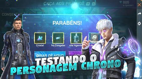 Free Fire Ao Vivo Rei Dos Codiguinho De Dima Novo Personagem Chrono