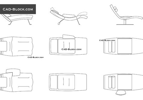 Chaise Lounge Cad Blocks Free Autocad Drawings Download 51 Off