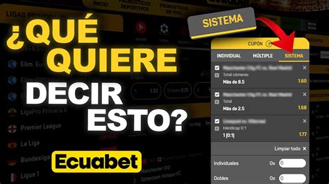 Que Son Apuestas De Sistema En Ecuabet Era Parte Ecuabet Youtube