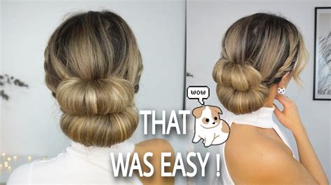 Easy Updo Hack You Need To Try💡 Medium And Long Hairstyles Youtube