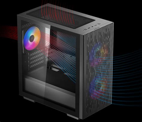 DeepCool MATREXX 40 3FS With Full Size Tempered Glass Side Panel High