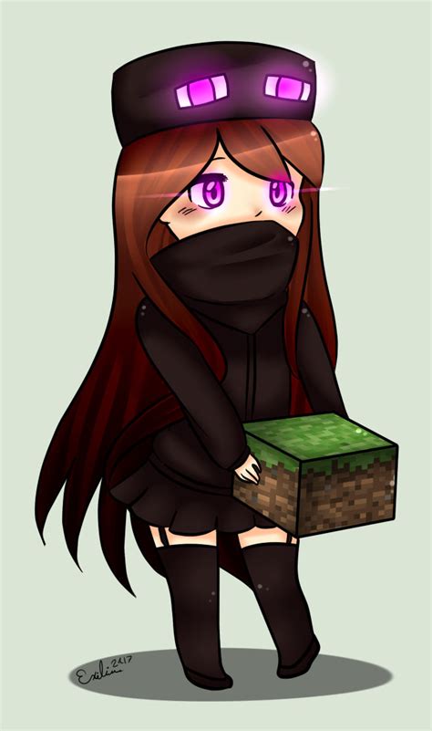 Enderman Girl Endergirl By Exilia2417 On Deviantart