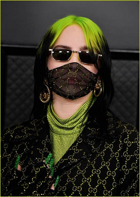 Billie Eilish Dons An Embellished Mask For Grammys 2020 Photo