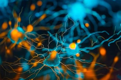 Una imagen de las neuronas en el cerebro que transmiten información