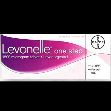 Levonelle One Step The Morning After Pill Pack Of Non Emergency