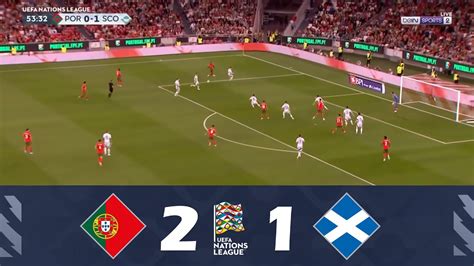 Portugal x Escócia 2 1 UEFA Nations League 2024 25 Resumo da