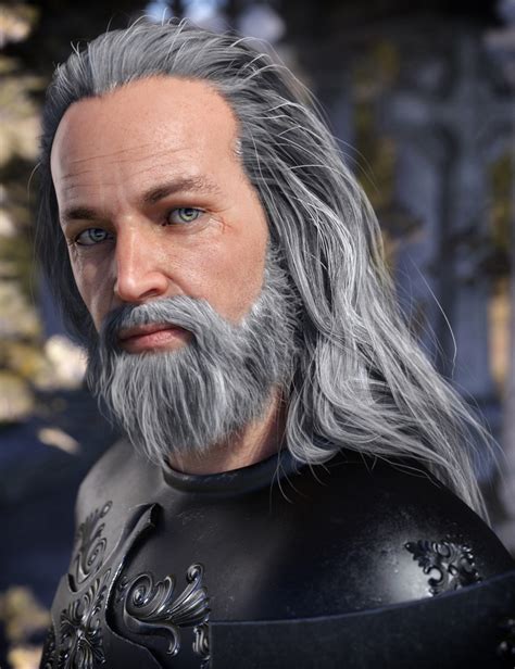 Odin Hair And Beard For Genesis 8 Male S Daz 3d