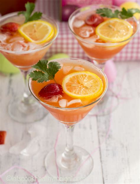 Strawberry Passionfruit Mojito Mocktail Lets Cook Healthy Tonight