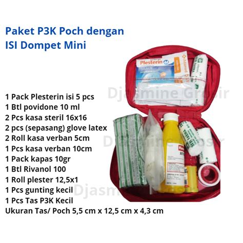 Jual Paket P3k Mobile Kit Paket P3k Kecil Dengan Isi P3k P3k Mobil