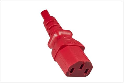 Dinic Kabel Shop Dinic Rotes Stromkabel Netzkabel Schuko Cee Auf