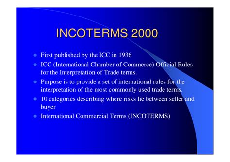 Doc Incoterms Complete Details Explainations