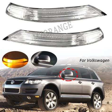 Led Repeater Rear View Mirror Turn Signal Light For Vw Touareg