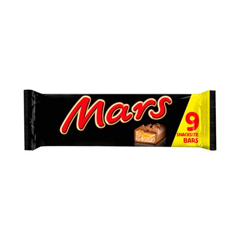 Mars Caramel Nougat Milk Chocolate Snack Bars Multipack 9 X 33 8g