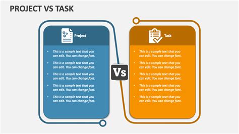 Project Vs Task PowerPoint And Google Slides Template PPT Slides