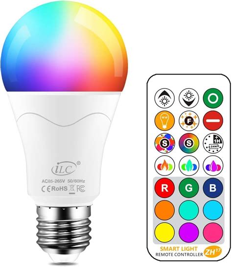 ILC 12W Lampadina Colorate Led RGBW Cambiare Colore Lampadina Bianca