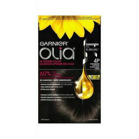 Garnier Olia Dark Platinum Collection 4p Dark Brown Platinum