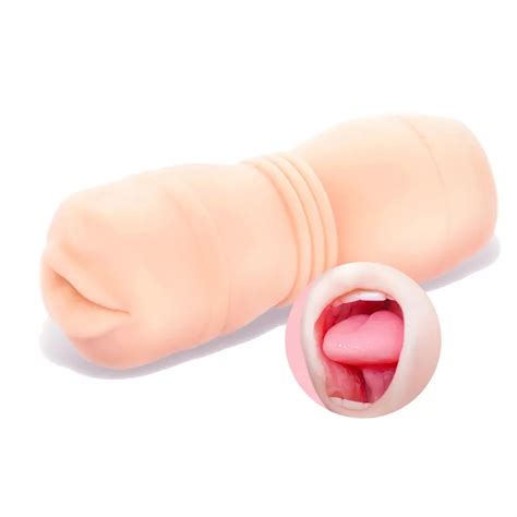 Masturbators Realistic Mouth With Teeth And Tongue Blow Job Stroker Oral Sex Toys Pocket Vagina