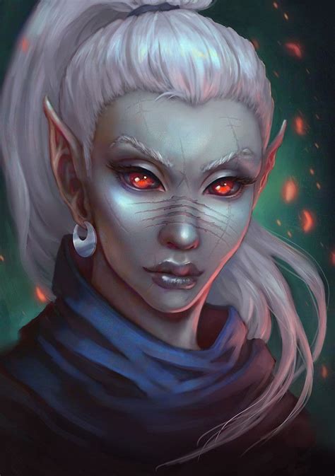 Female Dark Elf Portrait