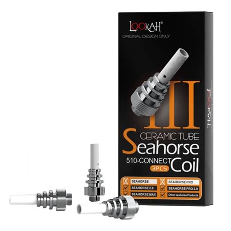 Lookah Seahorse Type 3 Coil Ceramic Tube Pack Of 3