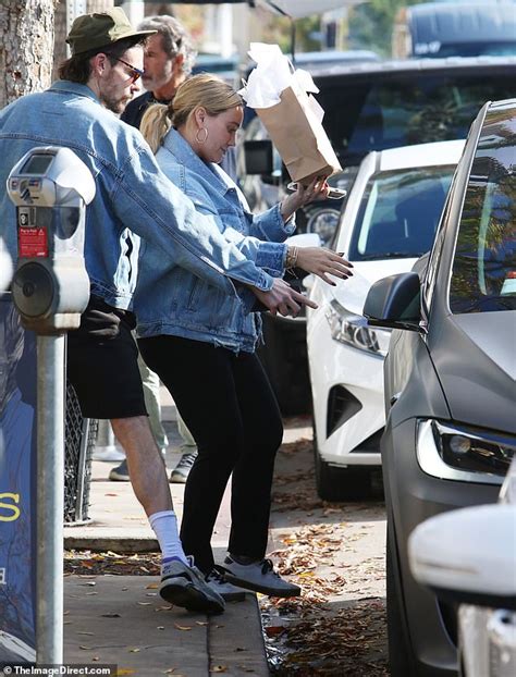 Hilary Duff And Husband Matthew Koma Match In Jean Jackets As They Step