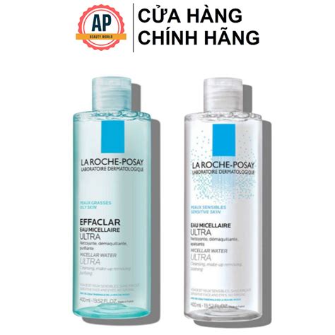 Nước Làm Sạch Sâu Và Tẩy Trang Cho Da Nhạy Cảm La Roche Posay Micellar Water Ultra Sensitive