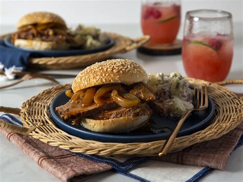 Barbecue Beef Brisket Sandwiches