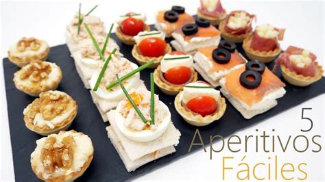 5 Aperitivos O CanapÉs Muy Deliciosos FÁciles Y Sin Cocinar🥪😱😱 Youtube