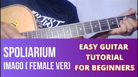 SPOLIARIUM FEMALE VERSION EASY GUITAR TUTORIAL by PARENG MIKE - YouTube