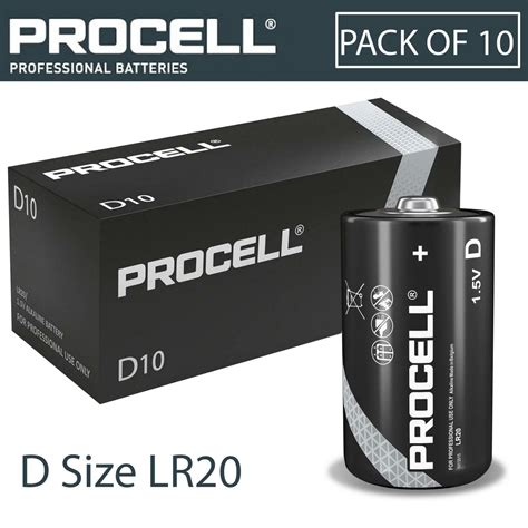 10x Procell Professional Use D Size Genuine Batteries Lr20 Cell Mn1300 Mono Ebay