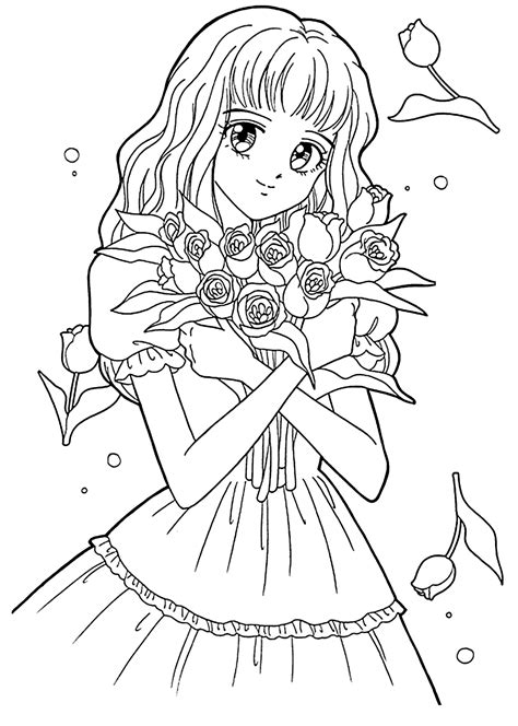 Anime Printable Coloring Sheets