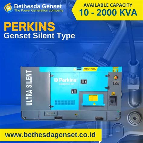 Jual Genset Perkins 30 Kva Silent Type — Bethesda Genset By Bethesda